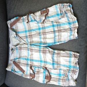 Carbon Plaid Shorts Size32
